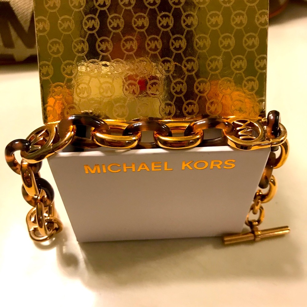 Authentic MK Rose Gold Tortoise Bracelet